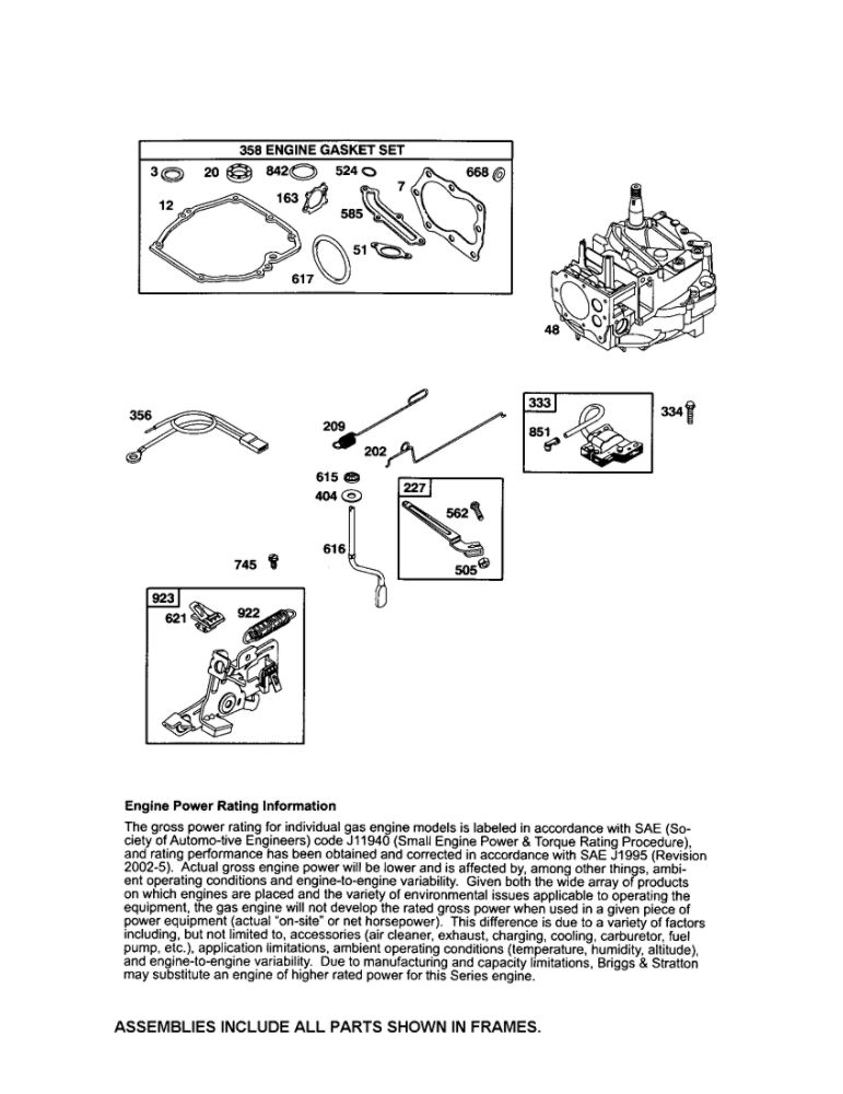 Brake/Magneto Armature Diagram and Parts List for 122T02-0377-EA  Briggs and Stratton Engine